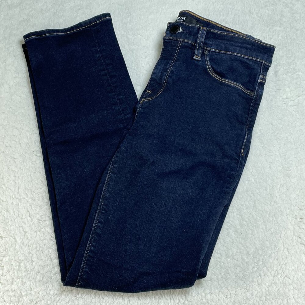 Hudson Jeans Womens Size 26 Nico Cigarette Mid Rise Dark Wash Stretch 26x27